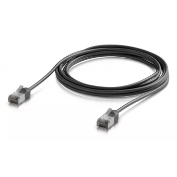 UBIQUITI UACC-CABLE-PATCH-OUTDOOR-C6A-3M-BK Ultra-plāns ekranēts āra Cat6a patch kabelis (3m, melns)