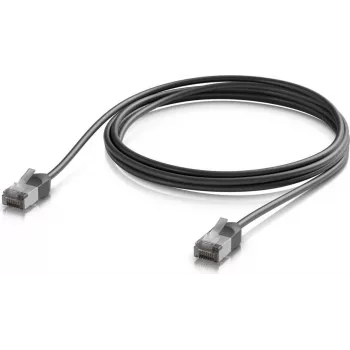 Ubiquiti īpaši plāns izturīgs ekranēts USB-C uz USB-C kabelis 2m melns 20Gbps 100W