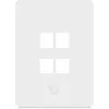 Ubiquiti Universal Keystone Wall Plate 4-Port Vertical – Tīra, pielāgojama apdare (UACC-WP-KEYSTONE-V-4P)
