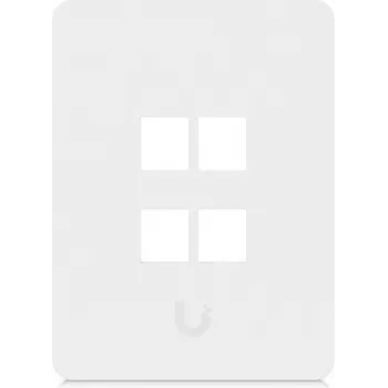 Ubiquiti Universal Keystone Wall Plate 4-Port Vertical – Tīra, pielāgojama apdare (UACC-WP-KEYSTONE-V-4P)