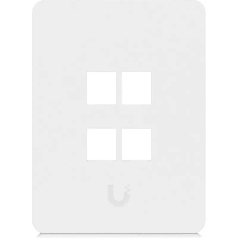 Ubiquiti Universal Keystone Wall Plate 4-Port Vertical – Tīra, pielāgojama apdare (UACC-WP-KEYSTONE-V-4P)