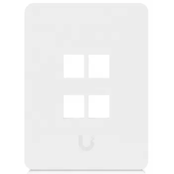 Ubiquiti Universal Keystone Wall Plate 4-Port Vertical – Tīra, pielāgojama apdare (UACC-WP-KEYSTONE-V-4P)