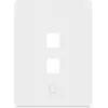 Ubiquiti universāls Keystone sienas panelis tīrs, pielāgojama apdare, 2 portu vertikāls (UACC-WP-KEYSTONE-V-2P)
