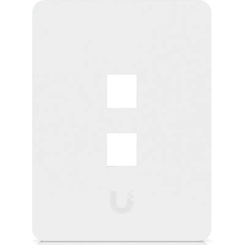 Ubiquiti universāls Keystone sienas panelis tīrs, pielāgojama apdare, 2 portu vertikāls (UACC-WP-KEYSTONE-V-2P)