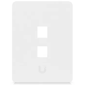 Ubiquiti universāls Keystone sienas panelis tīrs, pielāgojama apdare, 2 portu vertikāls (UACC-WP-KEYSTONE-V-2P)