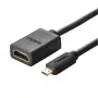 UGREEN 20134-20134 Micro HDMI vīriešu uz HDMI sieviešu adapteris - Melns