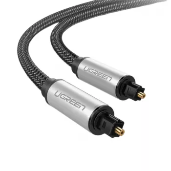 Ugreen AV108 10540 digitālais optiskais audio kabelis Toslink/SPDIF 2m pelēks