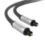 Ugreen AV108 10540 digitālais optiskais audio kabelis Toslink/SPDIF 2m pelēks