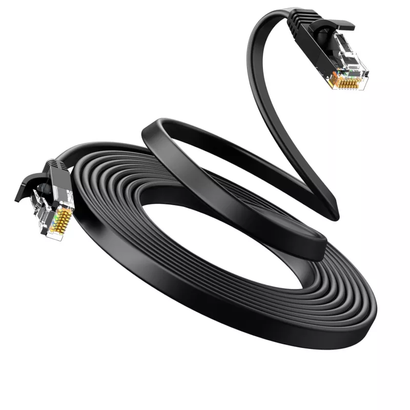 UGREEN Cat6 UTP Ethernet komutācijas kabelis RJ45, 15 m, melns
