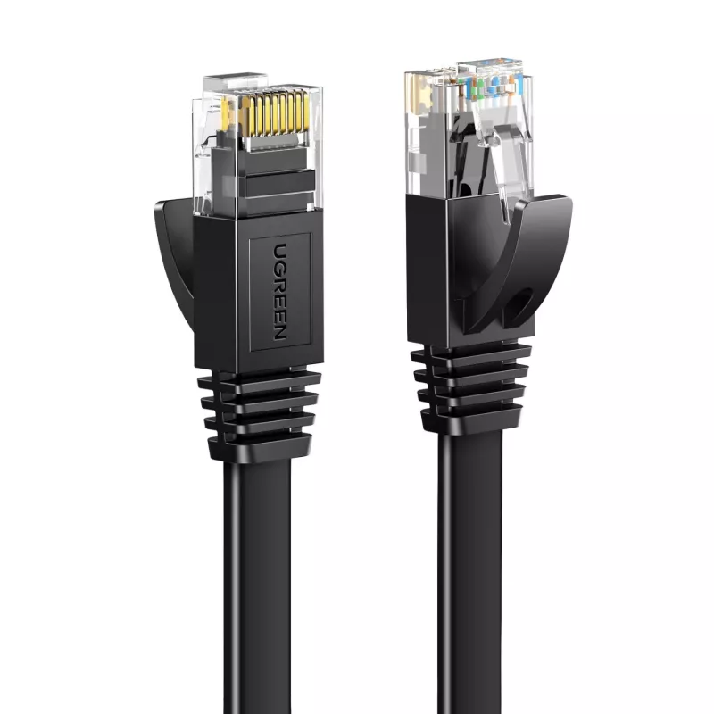 UGREEN Cat6 UTP Ethernet komutācijas kabelis RJ45, 15 m, melns