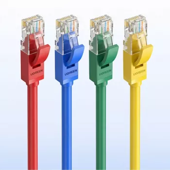 UGREEN Cat6 UTP plakanais Ethernet kabelis 1m zils - 10Gbps 250MHz RJ45 tīkla vads