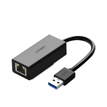UGREEN CM111 USB 3.0 uz RJ45 Gigabit Ethernet adapteris - Melns
