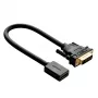 UGREEN DVI-HDMI adaptera kabelis 15 cm, vīrietis-sieviete, 1080p Full HD, melns