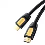 UGREEN HD101 HDMI 2.0 kabelis 4K 60Hz 2m Melns-Dzeltens