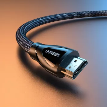 UGREEN HDMI 2.1 vīriešu-vīriešu kabelis 5m (8K@60Hz | 4K@120Hz) – melns