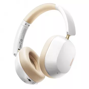 UGREEN HiTune Max 5C bezvadu austiņas, hibrīdā ANC, Bluetooth 5.4, 40 mm draiveri, 40 stundu baterija - bēšā krāsā