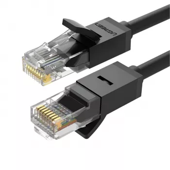 UGREEN NW102-20158 Cat6 UTP Ethernet kabelis 0,5 m melns