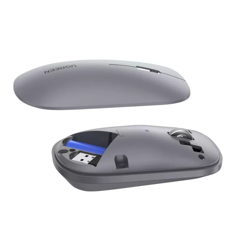 UGREEN Portable 2.4GHz bezvadu pele - pelēka