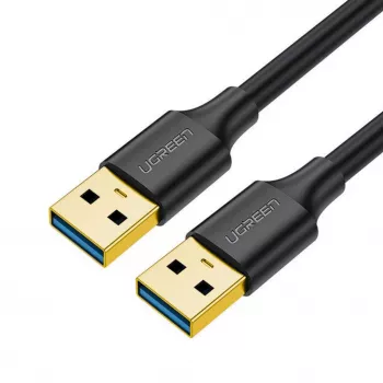 UGREEN US128 USB 3.0 A-Male to A-Male kabelis 2m Melns