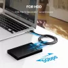 UGREEN US184 USB-A uz USB-C 3.0 kabelis, 2 m, melns