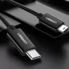 UGREEN US242 USB-C to Mini USB kabelis 1m Melns