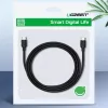 UGREEN US286 USB-C to USB-C kabelis 1m Melns - PD QC 3A 480Mbps