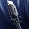 UGREEN US286 USB-C to USB-C kabelis 1m Melns - PD QC 3A 480Mbps