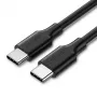 UGREEN US286 USB-C to USB-C kabelis 1m Melns - PD QC 3A 480Mbps