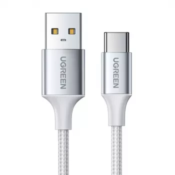 UGREEN US288 USB-A to USB-C kabelis QC 3.0 3A 1m Balts