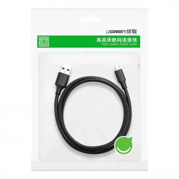 UGREEN US289 Micro USB / USB-A Kabelis 0,25m - Melns
