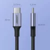 UGREEN US316 USB-C to USB-C kabelis 100W 5A 480Mbps 1.5m Pelēks