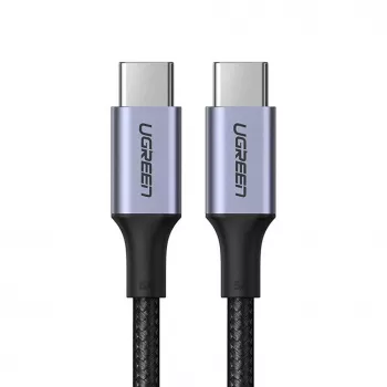 UGREEN US316 USB-C to USB-C kabelis 100W 5A 480Mbps 1.5m Pelēks