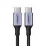 UGREEN US316 USB-C to USB-C kabelis 100W 5A 480Mbps 1.5m Pelēks