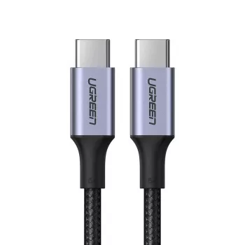 UGREEN US316 USB-C to USB-C kabelis 100W 5A 480Mbps 1m Melns