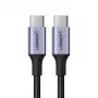 UGREEN US316 USB-C to USB-C kabelis 100W 5A 480Mbps 1m Melns