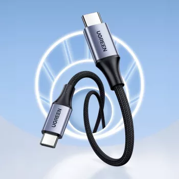 UGREEN US535 USB-C to USB-C PD kabelis 240W 5A 1m - Pelēks
