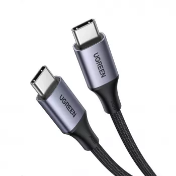 UGREEN US535 USB-C to USB-C PD kabelis 240W 5A 1m - Pelēks