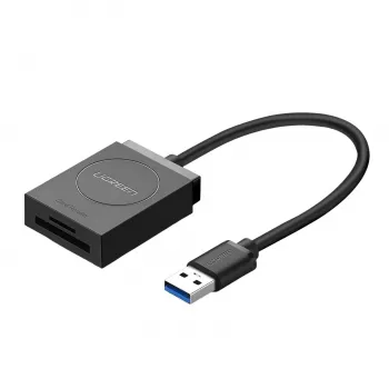 UGREEN USB 3.0 divu slotu karšu lasītājs SD/TF kartēm – 5Gbps datu pārsūtīšana