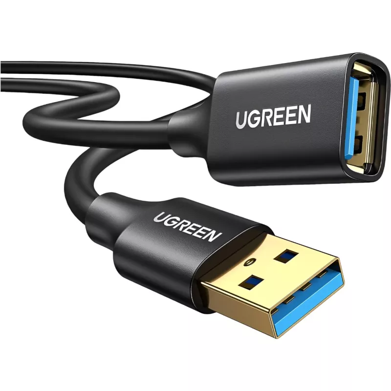 UGREEN USB 3.0 pagarinātājs 3m Melns Vīrietis-Sieviete SuperSpeed 5Gbps