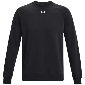 Under Armour Men's Rival Fleece džemperis ar apaļu kakla izgriezumu Melns 1379755 001