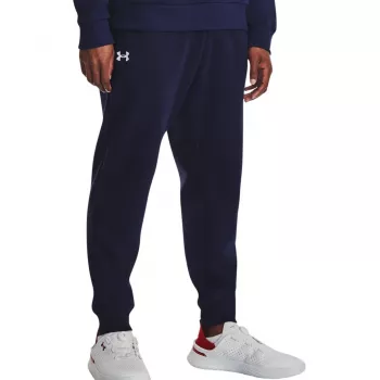 Under Armour vīriešu Rival Fleece sporta bikses, tumši zila/balta, M izmērs