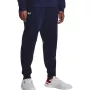Under Armour vīriešu Rival Fleece sporta bikses, tumši zila/balta, M izmērs