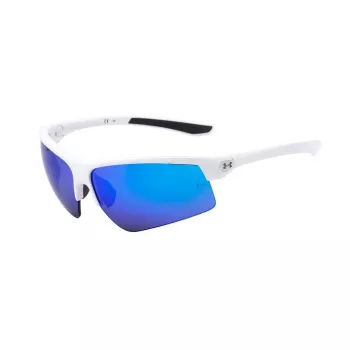 Under Armour UA Clutch Saulesbrilles - Vīriešu Sporta Wrap-Around - Melns Rāmis Dūmu Lēcas 71/09/130 mm