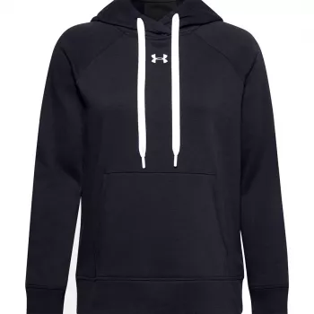 Under Armour Women's Rival Fleece Hoodie Black 1356317 001