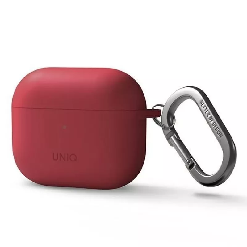 Uniq Nexo Case for AirPods 3 + Ear Hooks Silicone - Red