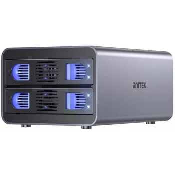 UNITEK RAID Enclosure for SATA Drive 2.5''/3.5'' 4 Modes 40TB USB C 10Gb/s