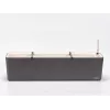 URBALIVE BERBERIS pašlaistīšanas taisnstūra puķupods 80 x 20 cm, pelēks