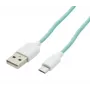 USAMS US-SJ098 USB A to Micro USB uzlādes kabelis 1m Ciāns