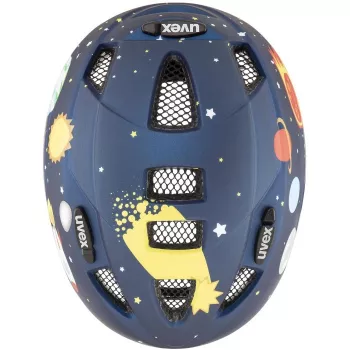 UVEX Kid 2 CC Bērnu Riteņbraukšanas Ķivere Tumši Zils Raķete 46-52 cm