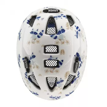 UVEX Kid 2 CC Bērnu velo ķivere 46-52cm, Raccoon Matt